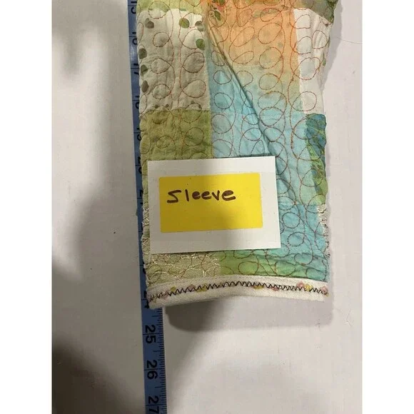 Yak Magik Quilted Patchwork Womens Jacket Lace Cottagecore Boho Western  Sz M - Picture 12 of 14